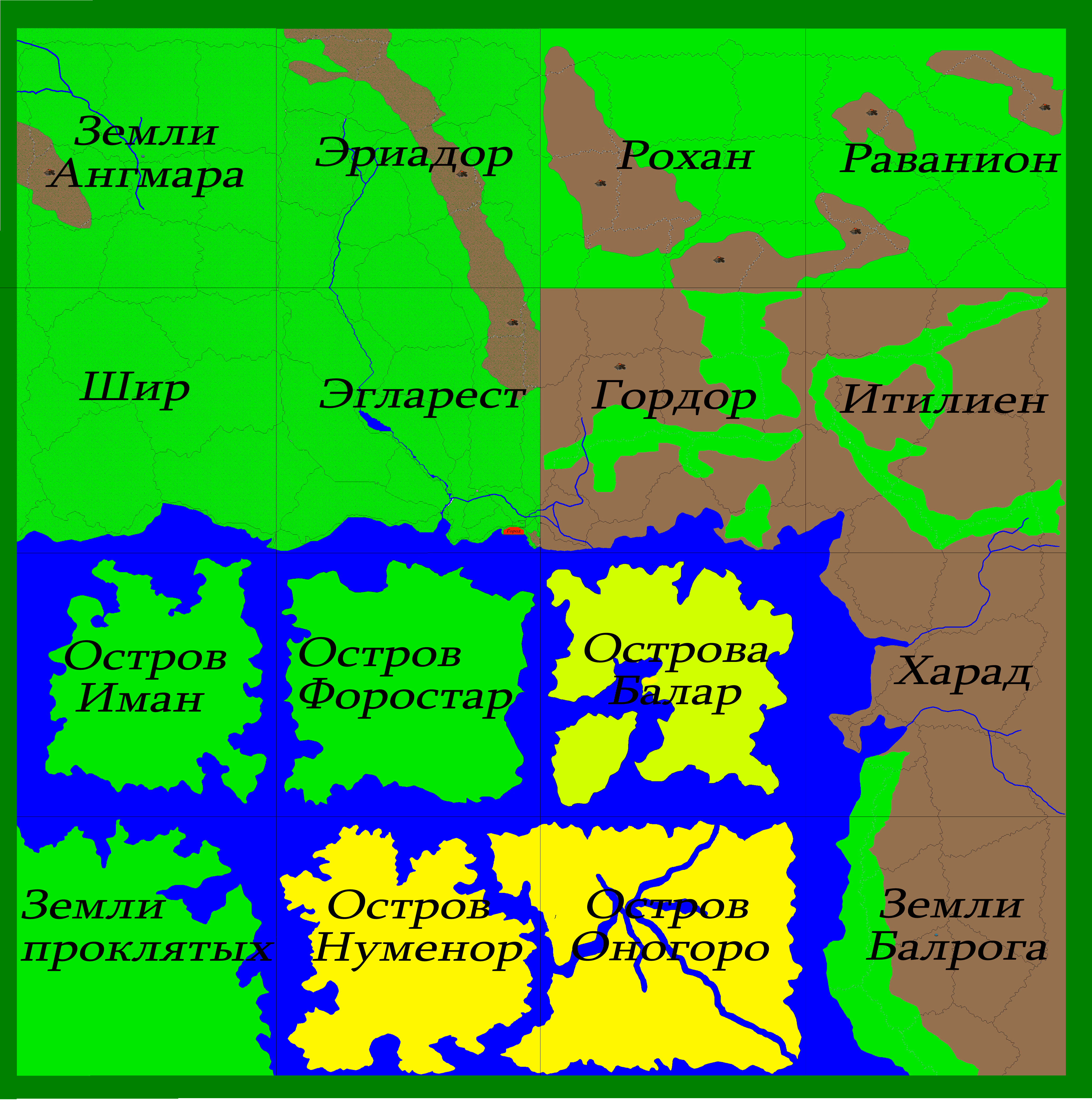 Карта леса средиземья